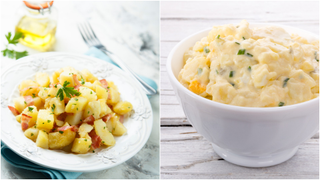 Choose one potato salad: German or American. Answer now.